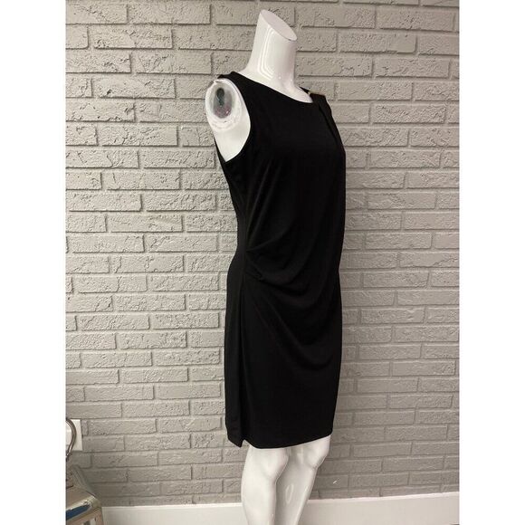 MICHAEL Michael Kors Women Sleeveless Black Shift Dress Size M - Picture 3 of 8